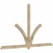 Ekena Millwork Redmond Rough Sawn Timber Gable Bracket, Douglas Fir, 108"W x 63"H x 2"D x 4"F, 14/12 Pitch GBW108X63X0204RED00RDF - alternate 2